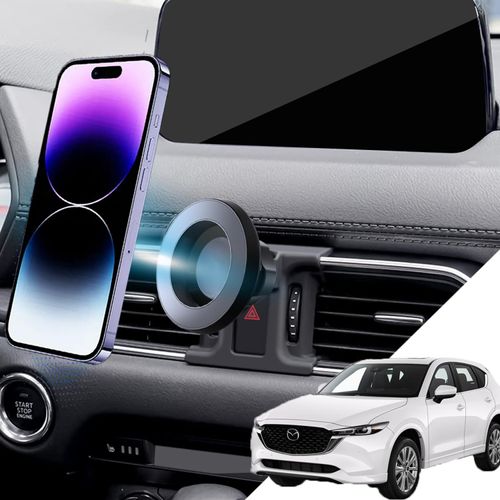oricarmes Mazda Cx5 Phone Mount Magnetic CX-5 Phone Holder for 2024 Mazda Cx5 Accessories Cx5 Phone Holder 2017-present Compatible for All Cell Phones