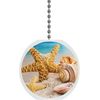 Starfish on Beach #3 Solid Ceramic Fan Pull