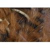 Barred Rabbit Strips, 1/8" - black / medium brown