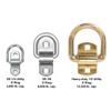Stainless Steel Tie Down, Surface Mount D-Ring 6,000 lb. Capacity Tiedowns 3-Pack …