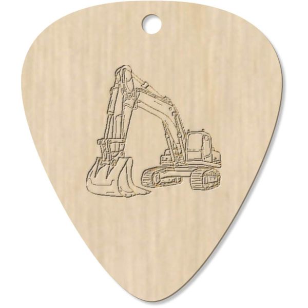 7 x 'Digger' Guitar Picks/Pendants (GP00020288)