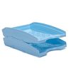 Mintra Office Plastic 2pk Letter Tray (Artic Ice)