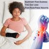 Body-Plus Direct Wrist Support Splint Brace for Left Hand, Medium, Black