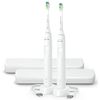Philips Sonicare Electric Toothbrush DiamondClean 2-Pack Bundle, Rechargeable Electric Tooth Brush with Pressure Sensor, Sonic Electronic Toothbrush, Travel Case, White