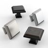 FURNIWARE 12 Pack Cabinet Hardware Knobs, Kitchen Door Cabinet Chrome Plated Antique Solid Square Knobs - 1.25"x1.25"(32x32mm)