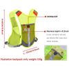 AONIJIE Ultralight Hydration Backpack Running Marathon Backpack Drinks Bag with 2 Water Bottles (Grey)