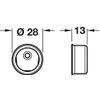 Hardware For You Ltd White Hanging Wardrobe Rail End Support Brackets 19mm
