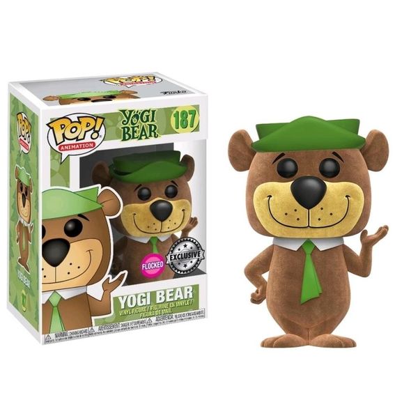 Pop Hanna Barbera Yogi Bear Flocked Figure