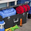 Portable Storage Container Organizer Bin Footlocker Plastic Camping Trunk Chest