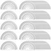 Nicunom 100 Pack Plastic Protractor 180 Degree Math Protractors Geometry Student Protractor, 4 Inches, Clear