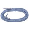 Yovus Flexible Guitar Cable Right Angle to Straight 1/4" (20ft, Grey)