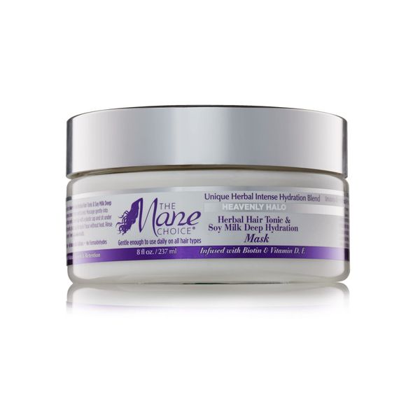 The Mane Choice Heavenly Halo Herbal Hair Tonic & Soy Milk Deep Hydration Mask, 8 Ounce