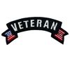 3.5" Veteran American US Flag Embroidered Iron On Patch