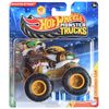 Hot Wheels Monster Trucks Scratch Attack, Beast Bashers 1/5 Includes Crushed Car 1:64 Scale