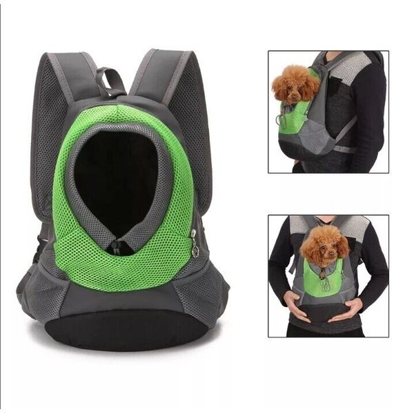 UK Pet Dog Carrier Puppy Travel Mesh Backpack Front Travel Portable Shoulder Bag