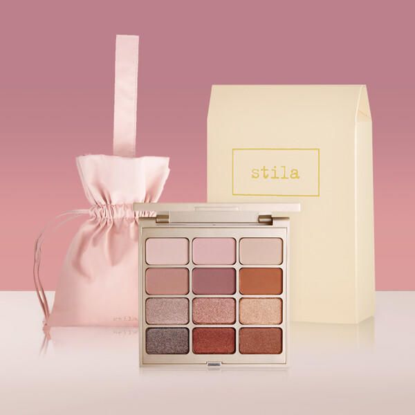 [Stila][GIFT] Matte and Metal Eyeshadow Palette / Gift Box &amp; Pouch