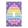 Cute Rainbow Happy Easter Egg Plastic Wall Decor Toggle Light Switch Plate Cover