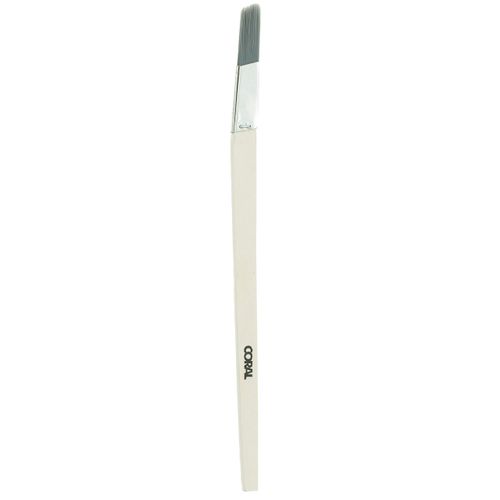 Coral 33472 Precision Angled Lining Fitch Paint Brush with Platinum Easy Clean Filaments 0.5 inch