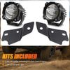 A-Pillar Light Mounting Brackets A-Pillar Windshield Hinge Mounting Brackets Cowl Light Mount Bracket Compatible with 2021 2022 Ford Bronco Accessories