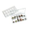 Lindner 4822 Sammelbox transparent mit 12 Fächern