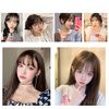 Bangs Wig, 100% Human Hair, Fully Hand Planted Extensions, One-Touch Point Wig, 2 Styles (Dark Brown, Bangs with Sides))