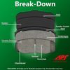Front & Rear Copper Free Brake Pads compatible with Honda 2002-2011