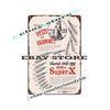 firearm shoot bullets ammo kill off pests varmints hunting sporting tin sign 
