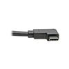 TRIPP LITE USB C to USB-A Cable Right Angle 3.1 5 Gbps Type C, 3' (U428-003-CRA)