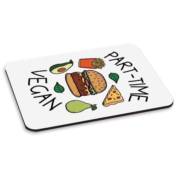 Part-Time Vegan PC Computer Mouse Mat Pad