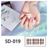 ZHEJIA Nail Stickers, For Hands, No Damage, 6 Types, Nail Accessories, Women, Cute, Popular, Stylish, Advanced Nail Wrap