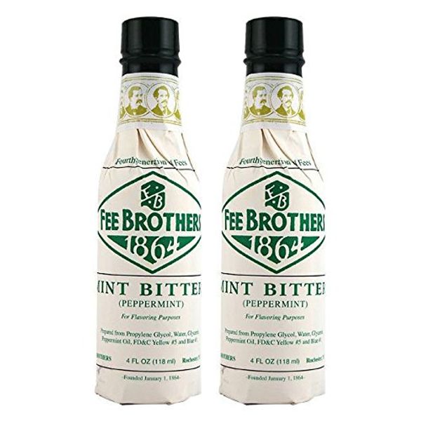 Fee Brothers Mint Cocktail Bitters - 5 Ounce Bottles - 2 Pack