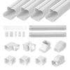 VEVOR 3" W 17.6Ft Line Set Cover Kit For Mini Split/Central Air Conditioner PVC