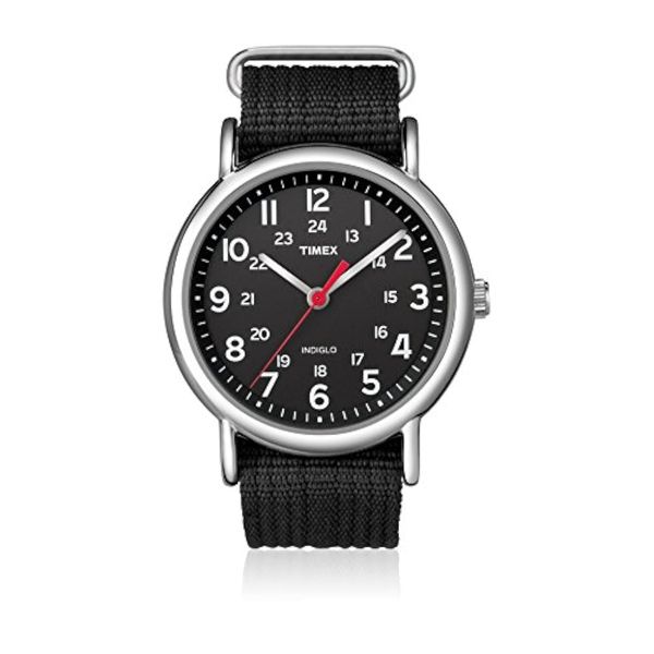 Timex Weekender Slip-Thru Watch - Black/Black