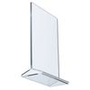 Thunder Group PLMH003 5" x 7" Standard Table Card Holder Clear