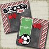 Soccer Fun Red NPM - Premade Scrapbook Pages - EZ Layout 3293