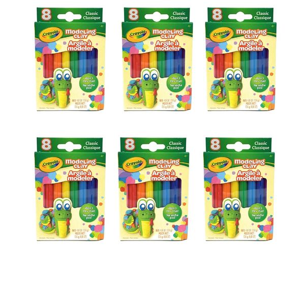 Crayola Modeling Clay .6oz 8/Pkg-Basic