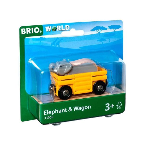 BRIO 33969 Animal Car Elephant