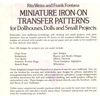 Miniature Iron-on Transfer Patterns for Dollhouses, Dolls, and Small Projects