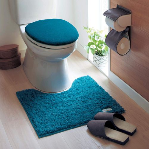 Belle Maison Toilet Slippers, Washable, Alignment Slippers, Faux Leather Slippers, dark brown
