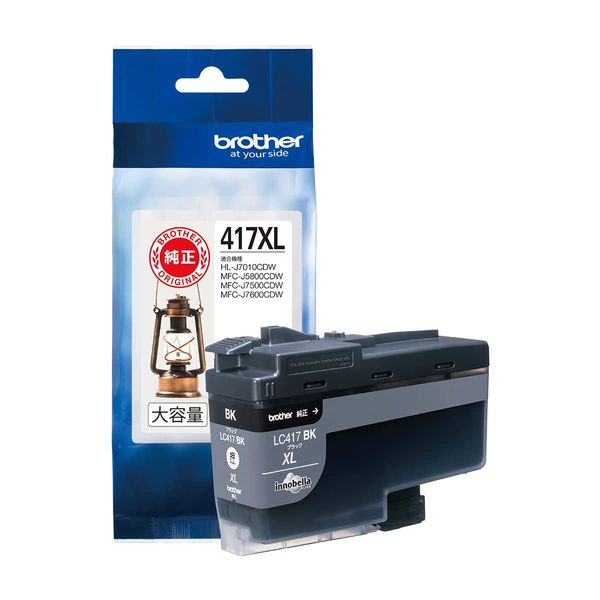 Brother Industry [Brother Genuine] Ink Cartridge Black (High Capacity) LC417XLBK Compatible Model Number: MFC-J7500CDW, MFC-J5800CDW, Other, Small