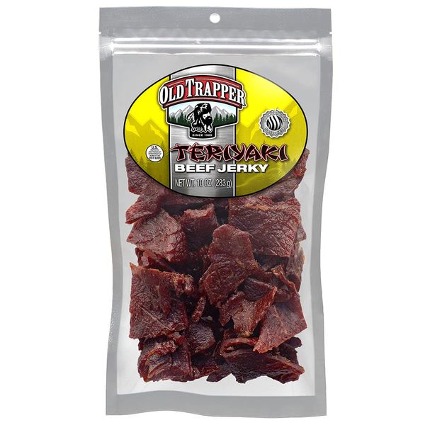 Old Trapper Naturally Smoked Teriyaki Beef Jerky 10oz bag