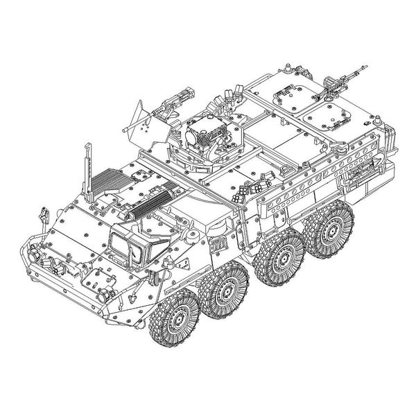Trumpeter 1:72 - M1127 - Stryker Reconnaissance Vehicle