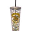 Spoontiques Hogwarts Glitter Cup w/Straw