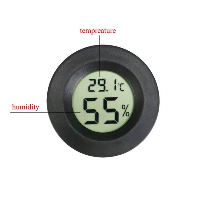 Small Hygrometer Thermometer Humidity Meter Digital Monitor Sensor Indoor  with LCD Display