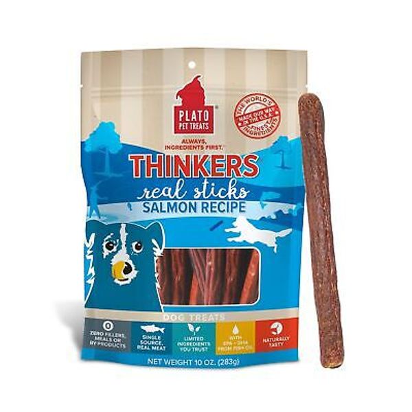 Pet Treats Air Dried Dog Treats Salmon Thinkers Sticks Natural Dog Treats Rea...