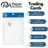 Trading Cards 2.5x3.5 65lb White 50pc