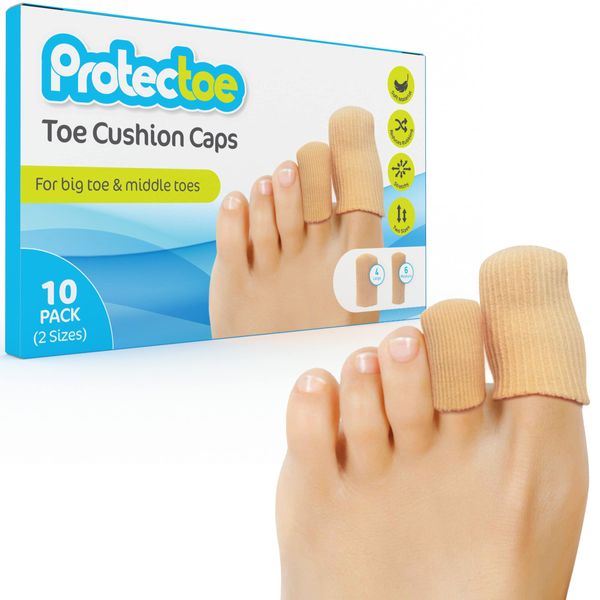 Protectoe Toe Cushion Cap, Toe Protectors - Pack of 10