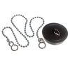 BASIN PLUG BLACK 44MM 1 3/4 INCH WITH 450MM CHAIN