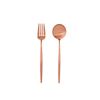Cutipol MOON Amber Gold Dessert Fork Spoon Set