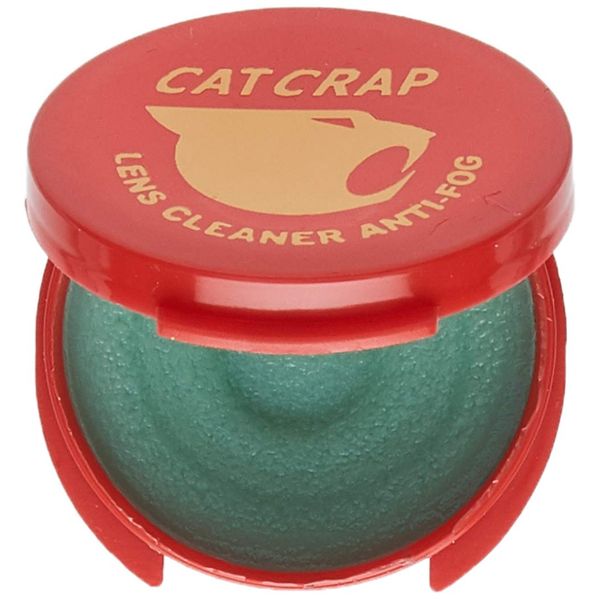 EK USA, Cat Crap, Anti-Fog Lens Cleaner Balm, Safe on All Lenses, Eyeglasses, Goggles, and Camera Lenses - 0.5 Ounce